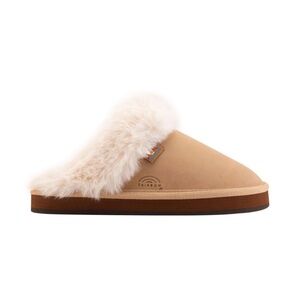 Sunset Snugs Premier Leather, Fleece Lined Slipper Sierra Brown 37.5 Like New